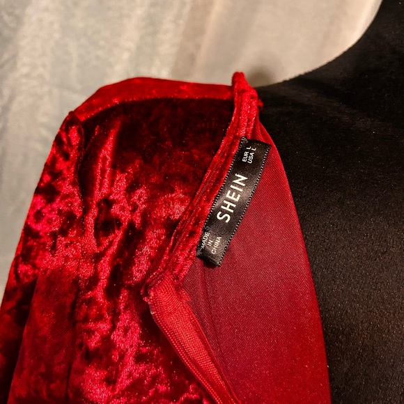 SHEIN velvet mini dress - Picture 6 of 7